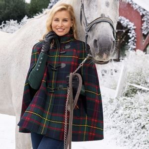 Talbot Women's Plaid Cape size xs
